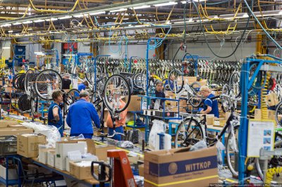 Как осуществляется производство велосипедов?